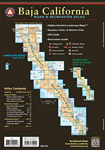 Baja California Road and Recreation Atlas - 2nd Edition, 2024 (Benchmark)