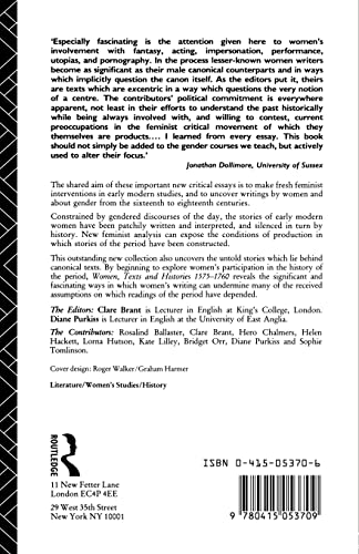 Women, Texts and Histories 1575-1760