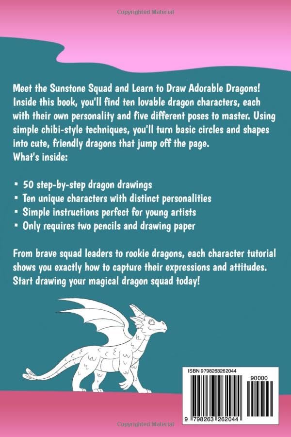 How to Draw Cute Dragons: 50 Step-by-step Drawings of Dragons