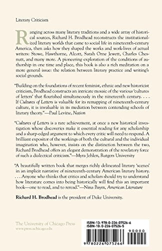 Cultures of Letters: Scenes of Reading and Writing in Nineteenth-Century America