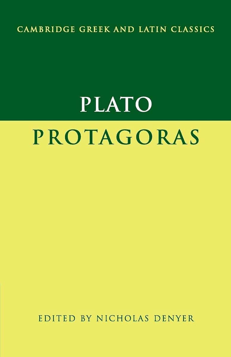 Plato: Protagoras (Cambridge Greek and Latin Classics)