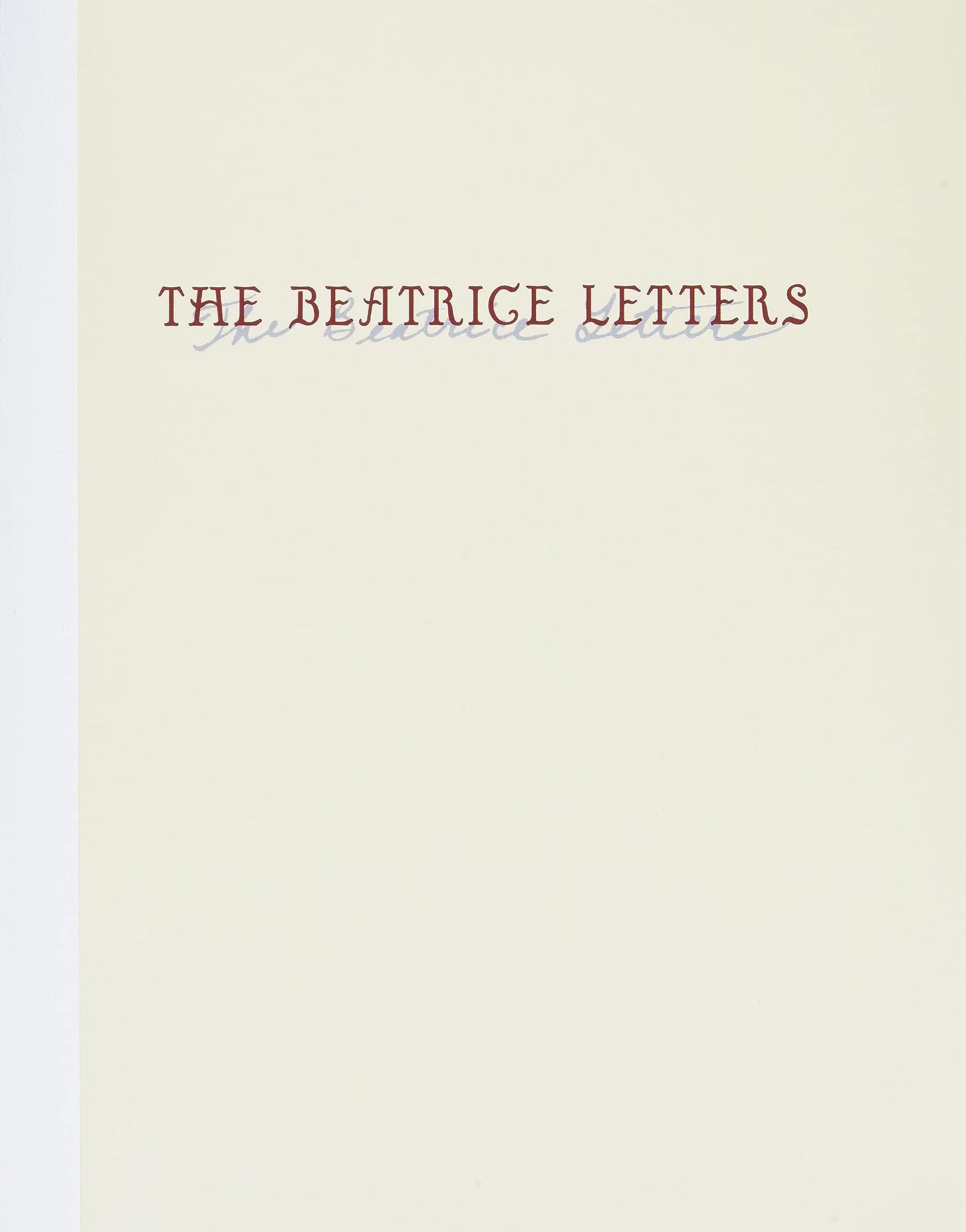 The Beatrice Letters (A Series of Unfortunate Events)