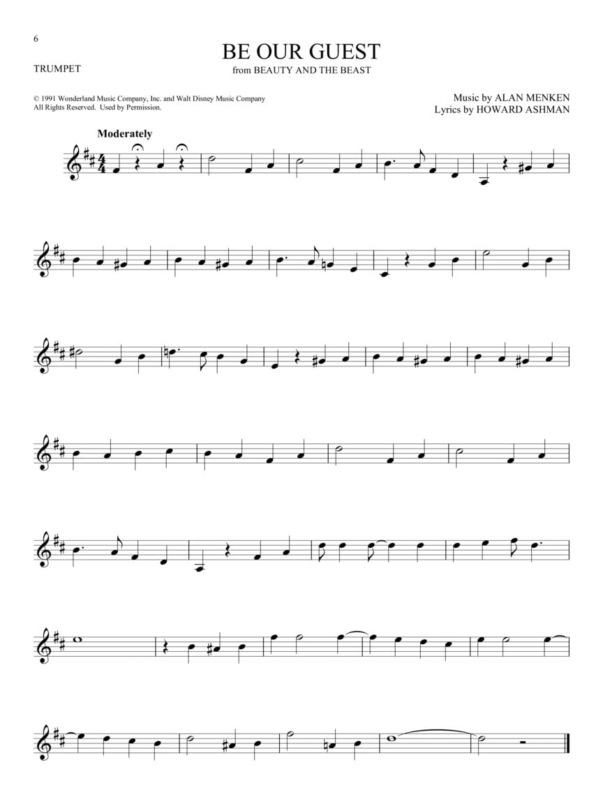 101 Disney Songs for Trumpet