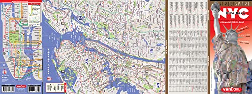 StreetSmart NYC Five Boro Map by VanDam-Laminated pocket city street map w/ attractions in Metro NYC & all 5 boros of NY City: Manhattan, Brooklyn, ... ... new Subway Map - Folded Map 2025 Edition