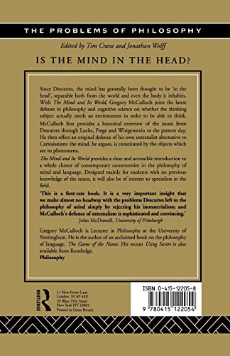 The Mind and its World (Problems of Philosophy)