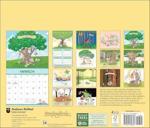 Mary Engelbreit's Friendship Is a Sheltering Tree 2026 Deluxe Wall Calendar