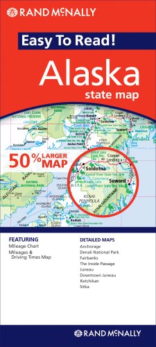 Rand McNally Easy to Read! Alaska State Map