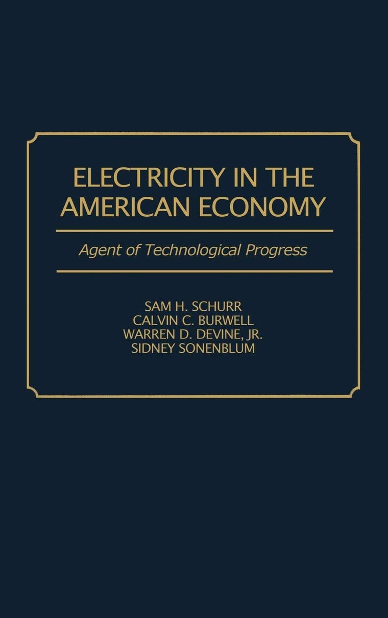 Electricity in the American Economy: Agent of Technological Progress (Contributions in Economics and Economic History)
