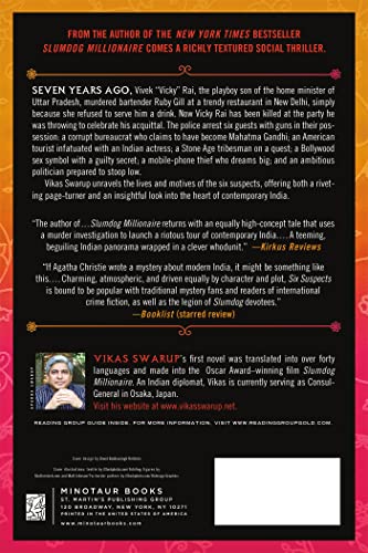 Six Suspects: A Novel — back cover
