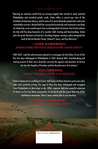 Stolen: Five Free Boys Kidnapped into Slavery and Their Astonishing Odyssey Home