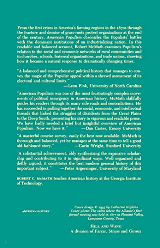 American Populism: A Social History 1877-1898 (American Century)