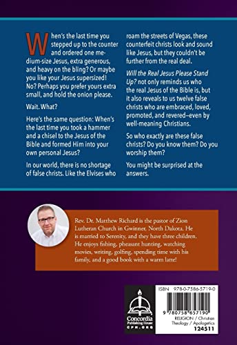 Will the Real Jesus Please Stand Up?: 12 False Christs — back cover