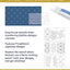 Sashiko Stencils, Traditional Collection: 9 Embroidery Designs 3" x 5", Accurate Stitches & Spacing Every Time (Fast2Mark)