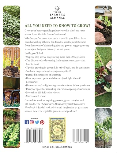 The Old Farmer's Almanac Vegetable Gardeners Handbook: Essential Step-by-Step Advice for Growing Vegetables and Achieving Success