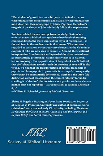 The Johannine Gospel in Gnostic Exegesis: Heracleon's Commentary on John (Society of Biblical Literature Monograph Series)