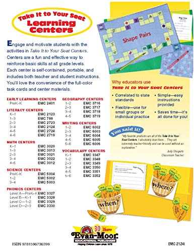Take It to Your Seat Literacy Centers, Grade 3-4