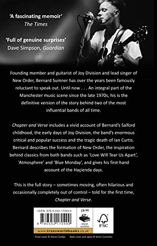 Chapter and Verse - New Order, Joy Division and Me