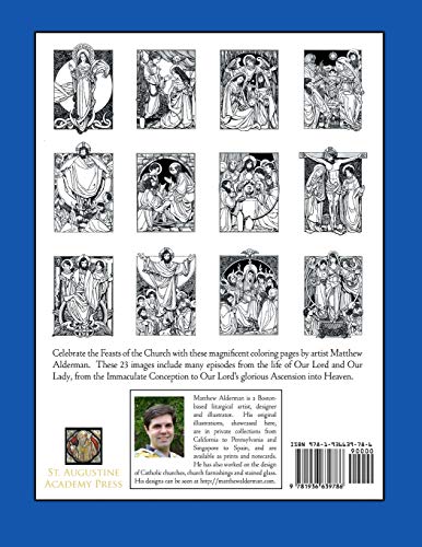 Feasts of Our Lord and Our Lady Coloring Book