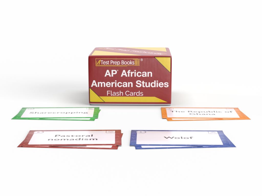 AP African American Studies Prep Cards 2026-2027: Review for the AP African American Studies Exam [Full Color Cards]