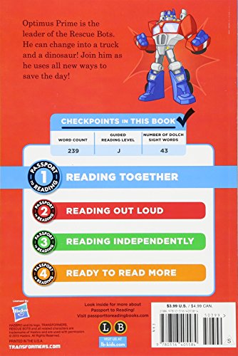 Transformers: Rescue Bots: Meet Optimus Primal (Passport to Reading)