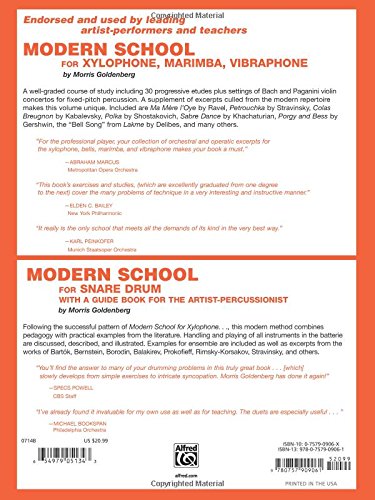 Modern School for Snare Drum: With a Guide Book for the Artist Percussionist -- Covering All of the Instruments of the Percussion Family (Morris Goldenberg Classics)