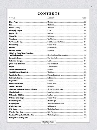 Selections from Rolling Stone Magazine's 500 Greatest Songs of All Time: Guitar Classics Volume 2: Classic Rock to Modern Rock (Easy Guitar TAB) (Rolling Stones Classic Guitar)