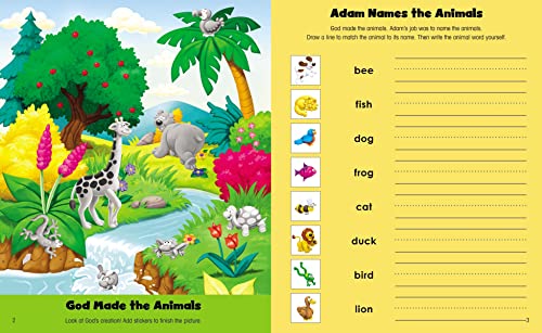 The Beginner's Bible Animals of the Bible Sticker and Activity Book
