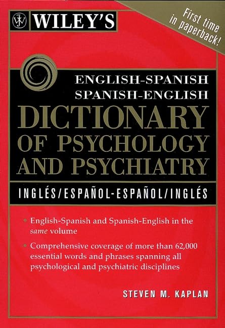 Wiley's English-Spanish Spanish-English Dictionary of Psychology and Psychiatry