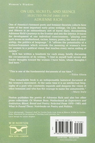 On Lies, Secrets, and Silence: Selected Prose 1966-1978