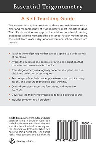 Essential Trigonometry: A Self-Teaching Guide