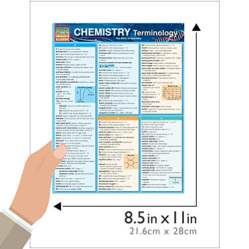 Chemistry Terminology QuickStudy Laminated Reference Guide (QuickStudy Academic)