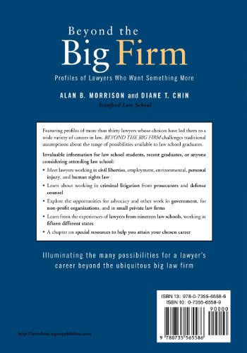 Beyond the Big Firm: Profiles of Lawyers Who Want Something More