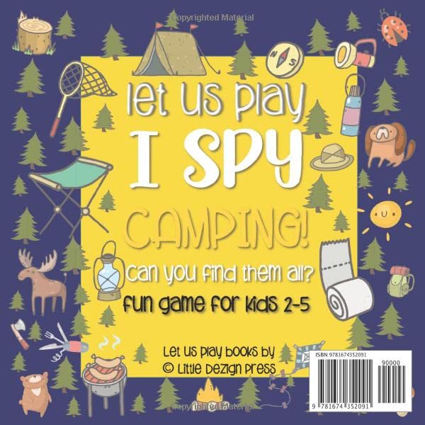 Let Us Play I Spy Camping!: A Fun Picture Guessing Game Book for Kids Ages 2-5 Year Olds | Camping Theme