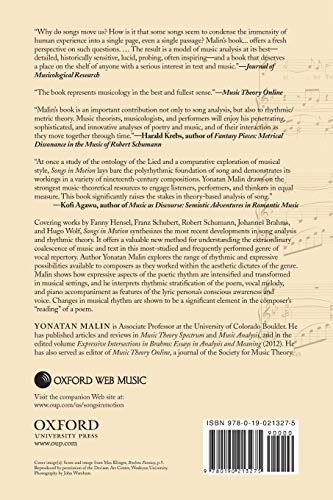 Songs in Motion: Rhythm and Meter in the German Lied (Oxford Studies in Music Theory)