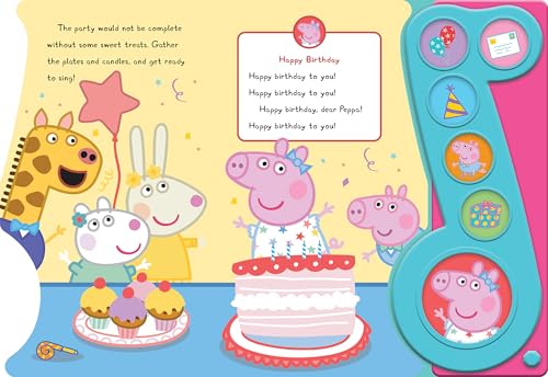 Peppa Pig - Peppa's Party 6-Button Music Sound Book - PI Kids