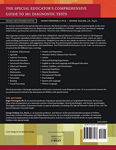 The Special Educator's Comprehensive Guide to 301 Diagnostic Tests, Revised and Expanded Edition