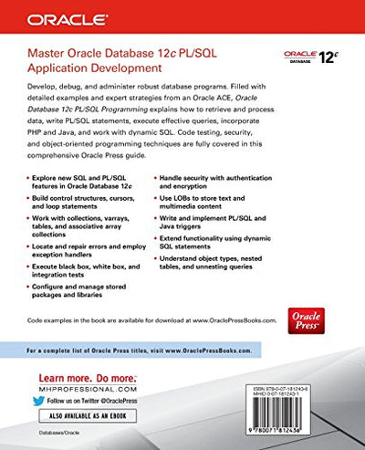 Oracle Database 12c PL/SQL Programming