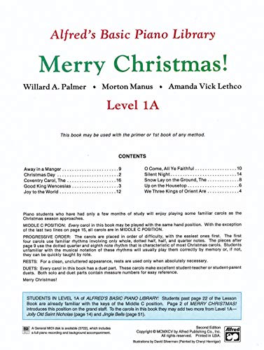 Alfred's Basic Piano Library Merry Christmas!, Bk 1A (Alfred's Basic Piano Library, Bk 1A)