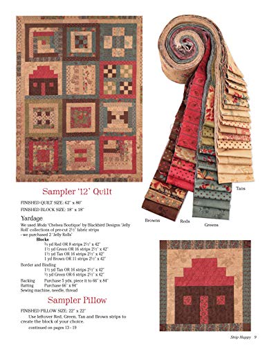 Strip Happy: Quilting on a Roll (Design Originals) Make Fast & Easy Scrappy Quilts from Your Leftover Fabrics, Scrap Stashes, and Jelly Rolls; Exciting Projects for Both Novice & Experienced Quilters