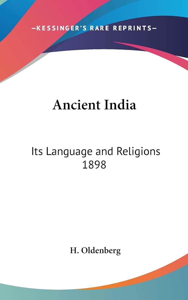 Ancient India: Its Language and Religions 1898