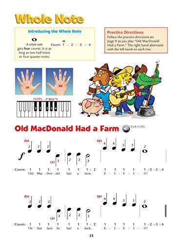 Alfred's Kid's Piano Course, Bk 1: The Easiest Piano Method Ever!, Book & Online Video/Audio