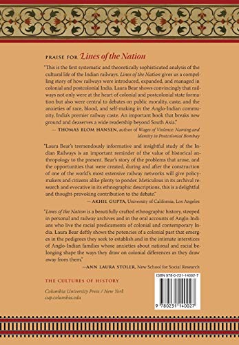 Lines of the Nation: Indian Railway Workers, Bureaucracy, and the Intimate Historical Self (Cultures of History)