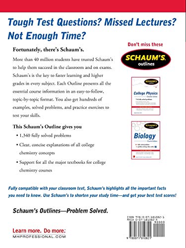 Schaum's Outline of College Chemistry: 1,340 Solved Problems + 23 Videos (Schaum's Outlines)