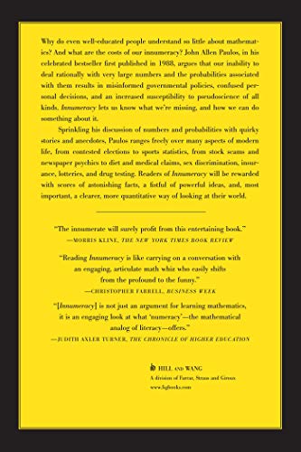 Innumeracy: Mathematical Illiteracy and Its Consequences