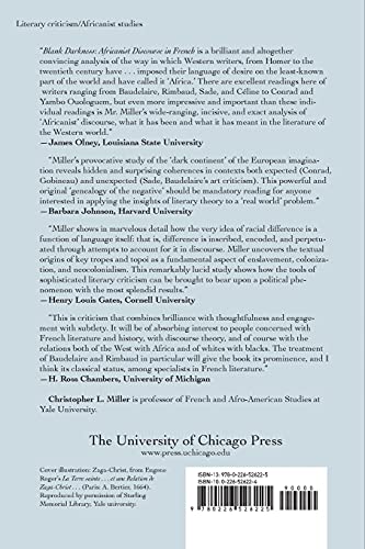 Blank Darkness: Africanist Discourse in French