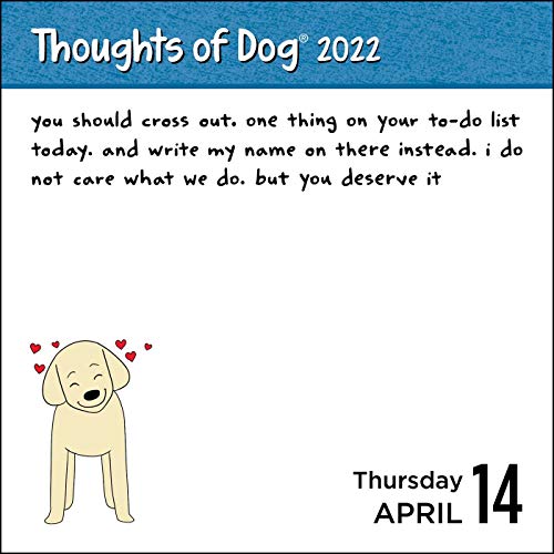 Thoughts of Dog 2022 Day-to-Day Calendar