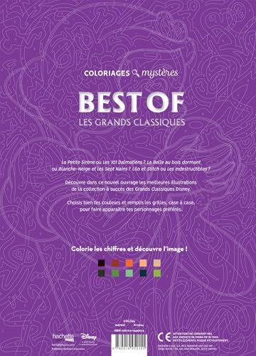 Coloriages myst?res Disney - Les Grands classiques Best of b