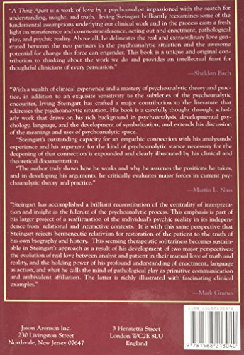 A Thing Apart: Love and Reality in the Therapeutic Partnership (Critical Issues in Psychoanalysis ; 2)