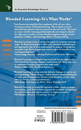 The Blended Learning Book: Best Practices, Proven Methodologies, and Lessons Learned