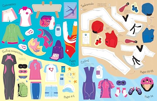 Sticker Dolly Dressing Sports